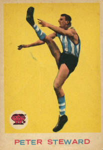 1964 Scanlens "Footballers" No.5 Peter Steward (North Melbourne). Good condition.