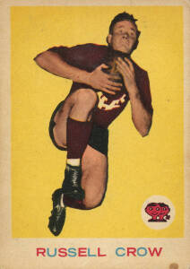 1964 Scanlens "Footballers" No.12 Russell Crow (Fitzroy). Good condition.