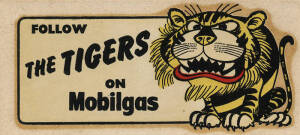 c1964 Mobil "Weg Mobilgas VFL Club Mascots Decals", almost complete set [11/12]. G/VG. Rarity 6.