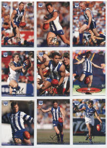 1995-99 Select football cards in carton, noted 1995 Series 2 [200]; 1996 Series 1 [250] x 3 sets; 1996 "Best & Fairest" [16] x 2 sets; 1996 "Hot Numbers" [5]; 1996 "Medal Cards" [5]; 1996 "Bob Skilton Legend Card" (x2); 1999 Select [200] x 5 sets. G/VG.