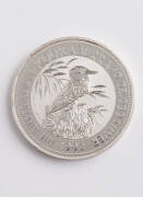 1992 $10.00 Kookaburra, SILVER Specimen 10oz. Minor scratches on the obverse.