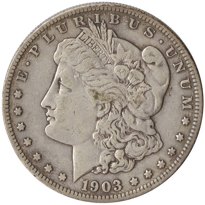 MORGAN SILVER DOLLARS: 1898-1921 Whitman push in album with 1898, 1898S & O, 1899S & O, 1900, 1900S & O, 1901S & O, 1902, 1902-O (6), 1903, 1903S, 1904, 1904S, 1921 and 1921 Peace (2). Mixed grades to EF+.