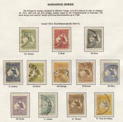 1913-65, 2 albums with S/Seas pages (1 hingeless) and a mixed mint/used collection. With Roos to 5/-, KGV heads to 1/4, then a reasonable range incl. Robes, Arms & Navigators, officials and postage dues. MUH incl. &pound;1 Robes & &pound;1 Navigator. Mixed condition.