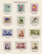 1966-97 collection on S/Seas hingeless pages. Missing a couple of Specimens, incl. s/sheets, booklet panes and Framas. Just a few hinged, fine and fresh, FV $750+.