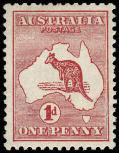 1d Red (Die 1) WATERMARK SIDEWAYS, crown pointing to left; very well centred MLH. SG.2a &pound;1500. BW:2ab - $2000.