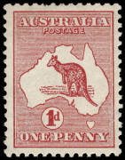 1d Red (Die 1) WATERMARK SIDEWAYS, crown pointing to left; very well centred MLH. SG.2a &pound;1500. BW:2ab - $2000.