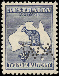 2&frac12;d Indigo, punct. "WA". W/c, fine & fresh, rarely offered, especially this fine.