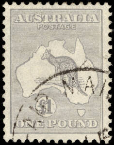 &pound;1 Grey. Fine with part "AIR MAIL" cancel.