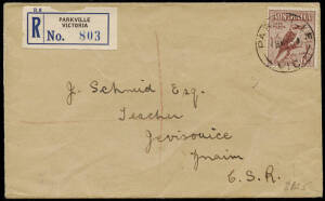 1932-71 group with single frankings of 3&frac12;d, 6d, 1/-, 2/-, 2/6, 13c & 25c plus a range of mixed frankings. Incl. airmails, censored, registered and destinations of Austria, GB, Jamaica, Sweden & USA. Noted 1934 (May 18) reg. cover, with 6d Kooka to Czechos