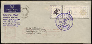THE GREAT BITTER LAKE ASSOCIATION - 1967-1975; Display on 32 annotated pages. Due to the war between Egypt and Israel 14 ships became stranded in the Suez Canal. The ships crews formed the GBLA and decided to issue their own stamps. In July 1968 they appl