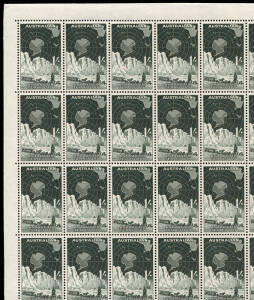 1959 (SG.2-5) 5d on 4d, 8d on 7d, 1/- & 2/3 set of 4, in full sheets of 120 (5d) or 80. The 5d, 8d and 1/- with perf. pips. Fine and fresh.