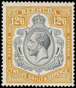 1924-32 (SG.93) KGV 12/6 Grey & Orange. Superb MUH.