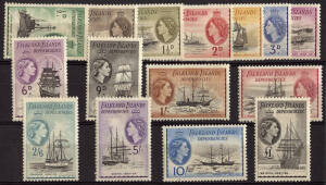 Group on cards with UPU set** (4), 1955 QEII set* (6), 1984 Grebes set as singles & marginal gutter pairs** (9), 1985 &pound;2.24 booklet; Dependencies, 1946-49 set of 8* (SG.G1-8) & set of 9* (SG.9-16), 1960-66 QEII set* (15), 1982 Year issues as singles & mar