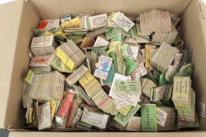 RAILWAYS: EDMONDSON TICKETS, NSW. A box containing a huge assortment of all sorts of tickets, mainly Edmondsons.  Chiefly unused, but a handful of used. Generally very good to Mint condition. 