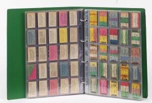 RAILWAY: EDMONDSON TICKETS, QUEENSLAND (425 tickets) & W.A. (275 tickets), collection housed in plastic pockets in an album, mainly 1960 to 80s. About a third have been used. Noted: a number of tickets for special trips; some tickets rubber-stamped "Speci