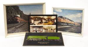 RAILWAY: Group of Five Framed Railway Photographs.