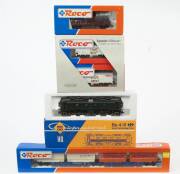 MODEL RAILWAYS: ROCO: Electric Locomotive SBB Be 4/6 (04191A), with rolling stock, comprising of &lsquo;Schenker&rsquo; & &lsquo;Hornbach&rsquo; Container Car Set (47100), Wood Carrier Car (46305), A Pair of Beer Refrigerated Cars (47916 &47917). All mint in original cardboard p