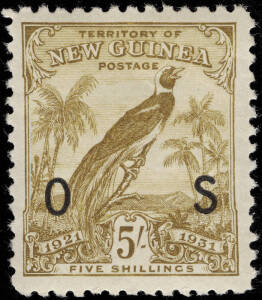 1925-31 (SG.022-30) Hut set of 10 o'ptd 'OS'* with both shades of the 6d; 1931 (SG.031-41) Dated Birds set of 11 o'ptd 'OS'**/*. All apart from the 5/- MUH. Fine and fresh.