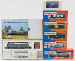 MODEL RAILWAYS: ROCO MUSEUMS EDITION: DB E 18 Electric Locomotive (43660), with Rolling Stock Comprising of DB Tank Car (47090), OBB Covered Freight Car (46282), DB Large Tank Car &lsquo;Bayer&rsquo; (46711), OBB Covered Freight Car (34524), DB Silo Car (46528), Cove