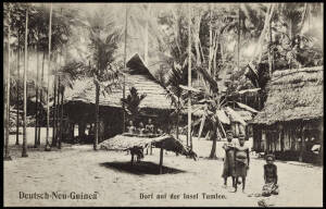 c1900-1915 group of black & white and colour RP postcards (German New Guinea & later) with several village scenes, fishermen, building works at a German Mission, etc. Some unusual images.