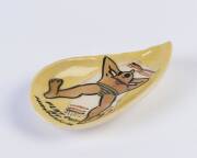 HARRY MEMMOTT pottery ashtray, circa 1960s