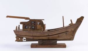 Three model boats, 20th century