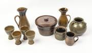 BENDIGO POTTERY A collection of glazed earthenware carafes