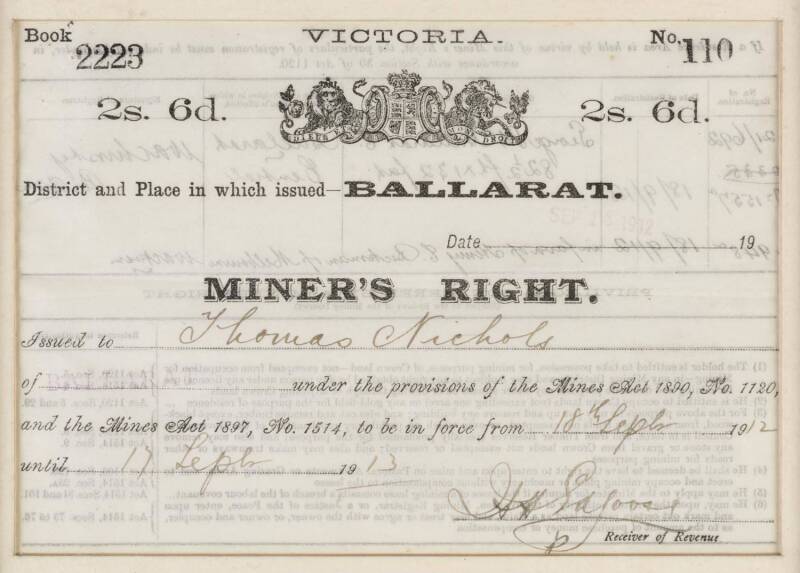 Ballarat Miner's Right, 17 September 1913