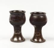 BENDIGO POTTERY A set of nineteen stemmed wine cups - 3