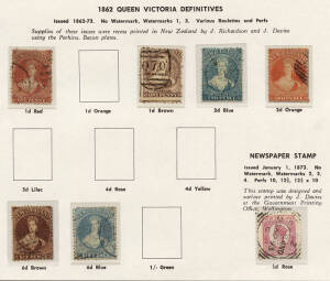 1855-1997 collection on Seven Seas album pages. Pre-decimals, incl. a few Chalons, majority used. Decimals complete, apart from 3 Framas, incl. Health & souvenir sheets and booklet panes. Fine, fresh collection, decimal FV $NZ890+.