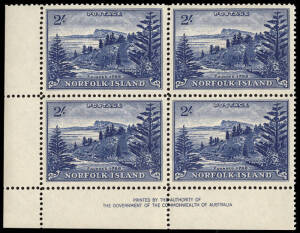 1959 (SG.6a & 12a) Ball Bay 3d Green (40, incl. Imprints) & 2/- Deep Blue (9, incl. Imprint). Fresh MUH. Cat.&pound;560+.