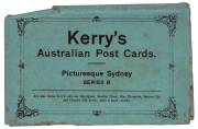 "PICTURESQUE SYDNEY - Series B" c.1905 Kerry's Australian Post Cards, comprising 7 real-photo cards accompanied by the scarce original wrapper.