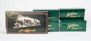 BACHMANN Spectrum Series: On30 fright cars, etc., comprising #25128 (Closed Street Car), #26123, #26314, #27470 and #27723. All NIB. (5 items).