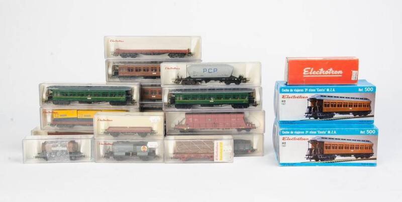 ELECTROTREN: A collection of rolling stock comprsing; 500 (5), 800, 815, 1000, 1022, 1710, 5005 (2), 5006, 5008 (2), 5123, 5152, 5200, 5400, 5601, 5701 and 5702; NIB (22 items).