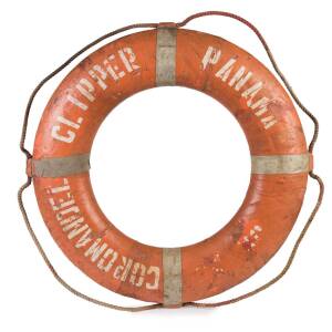 A life buoy from the Coromandal Clipper Panama, 20th century