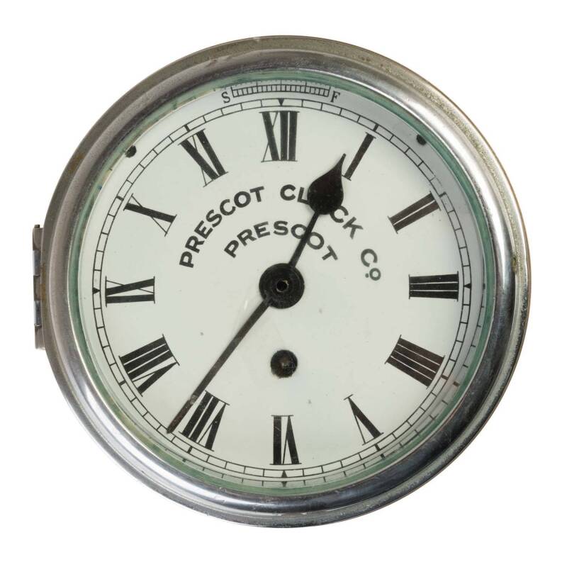 HMAS Australia engine room clock by Prescot Clock Co. circa 1910