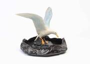 A seagull porcelain statue float bowl, circa 1930