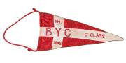 Brighton Yacht Club C Class silk pennant, 1947 to 194852cm long