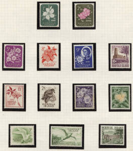 Collections on album pages with Nauru 1973-78, New Zealand 1953-72, Norfolk Island 1947-78 and PNG 1952-78. All as singles & sets, earlier issues mixture of **/*/used/CTO, later issues mainly**. Some extras, mixed condition.