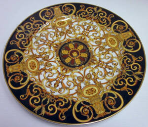 Rosenthal Versace porcelain "Barocco" cabinet plate. In original box.