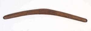 A Boomerang Club, South Australia, carved wood