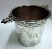 Christofle French silver plated champagne ice bucket.