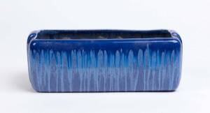 MELROSE WARE blue glazed pottery trough