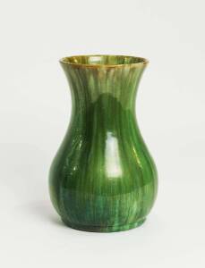 JOHN CAMPBELL Green glazed pottery vase