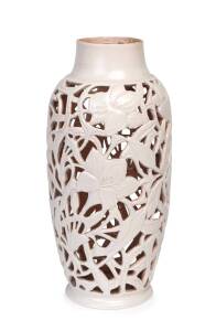 KLYTE PATE Pierced pottery floral vase