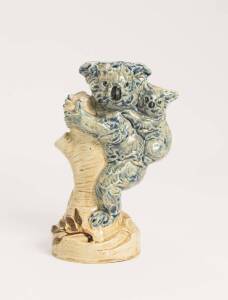 ELISCHER Pottery koala figure group