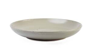 HAROLD HUGHAN Celadon glazed pottery fruit bowl