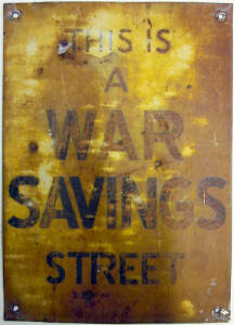 Old signs, labels, "Commonwealth bank", money boxes, vintage Victoria police tunic, etc.