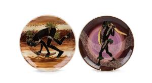 MARTIN BOYD Four pottery plates with Aboriginal portraits