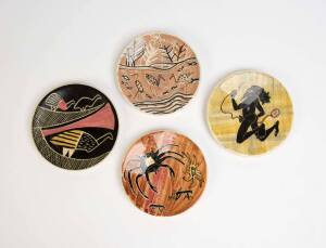 MARTIN BOYD Four dishes with Aboriginal themes 